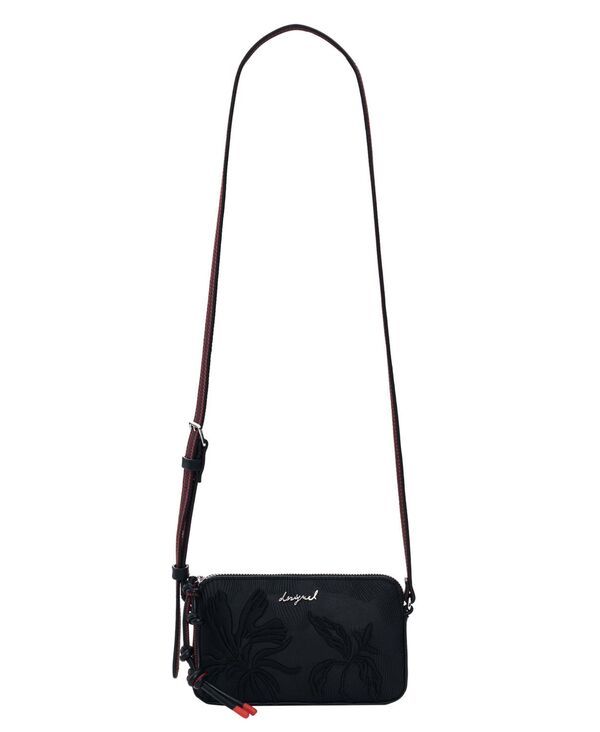 デジグアル レディース アクセサリー 財布 Desigual Womensmall textured crossbody wallet Black ブラック