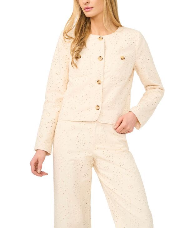 セセ レディース アウター ジャケット・ブルゾン クルーネック 長袖 CeCe Womens Crew Neck LongSleeve Jacket Warm Vanilla 16,546円