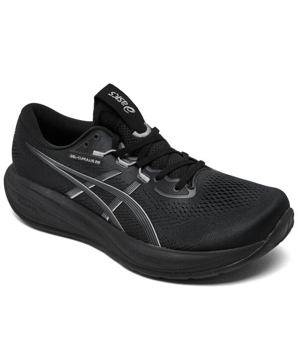 アシックス メンズ シューズ スニーカー Asics Mens GELCUMULUS 28 Running Sneakers from Finish Line Black Carrier Gray ブ