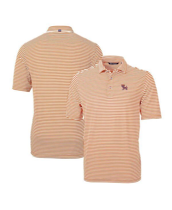 カッターアンドバック メンズ トップス ポロシャツ ロゴ Cutter Buck Mens Orange Clemson Tigers Throwback Logo Virtueco Pique St 15,036円