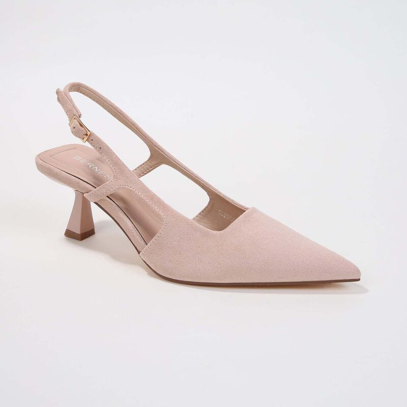 バーネス レディース シューズ パンプスエード ヒール BERNESS Cleopatra Faux Suede Slingbackitten Heels Beige ベージュ 12,056円