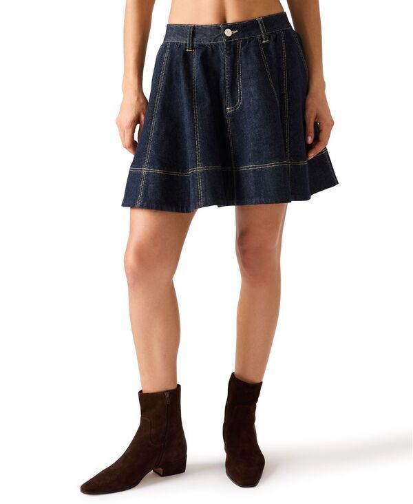 スティーブ マデン レディース ボトムスカート A ライン Steve Madden Womens Circle ALine Skirt Madrid Wash