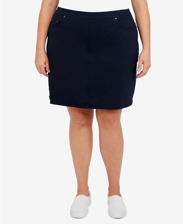 ハーツオブパーム レディース ボトムスカート プラスサイズ HEARTS OF PALM Plusizessentials Tech Stretch Pull On Skort with Elasti 9,225円