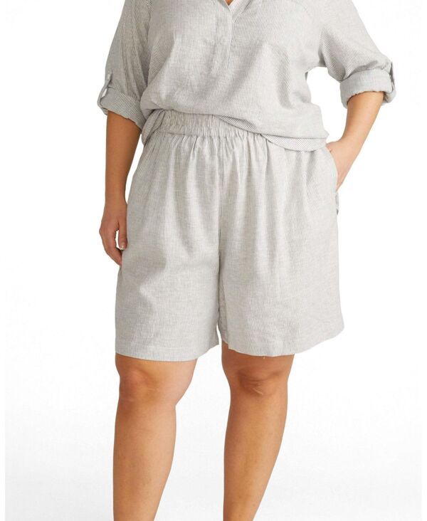 ユニバーサル スタンダード レディース ボトムス ハーフパンツ・ショーツ プラスサイズ ショートパンツ リネン Universal Standard Womens Plusize Juniper Li