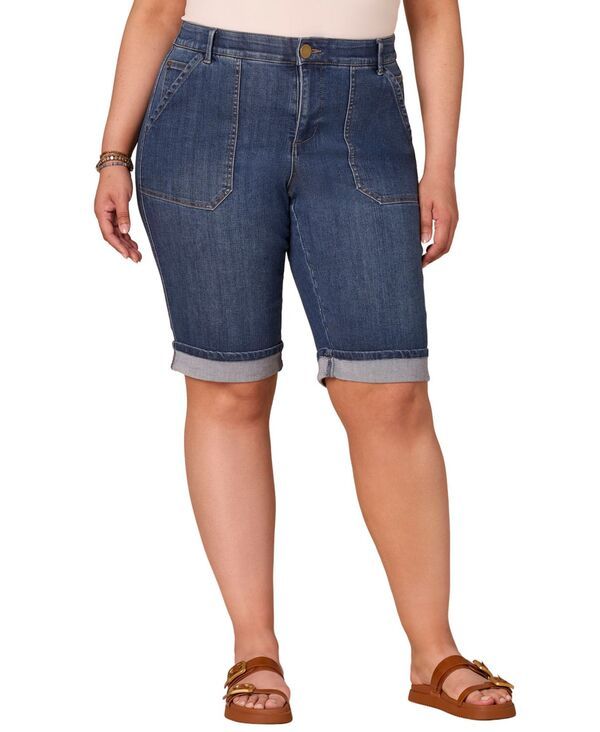 デモクラシー レディース ボトムス ハーフパンツ・ショーツ Democracy Womens HighRise Bermuda short Blue ブルー
