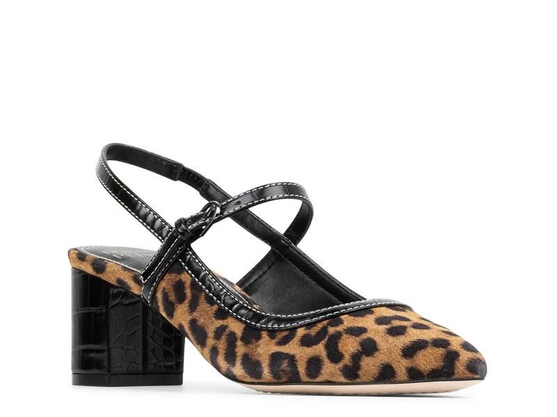 ドナルドプリネール レディース シューズ パンプス Donald PlinerSareena Mary Jane Pump Brown Leopard Print Suede ブラウン