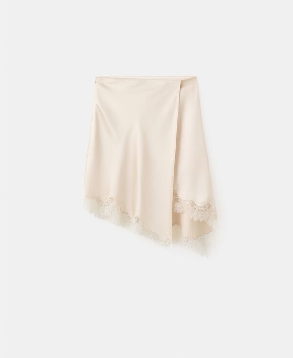 マンゴ レディース ボトムスカート MANGO Womens Lingerie Wrap Slit Skirt Beige ベージュ