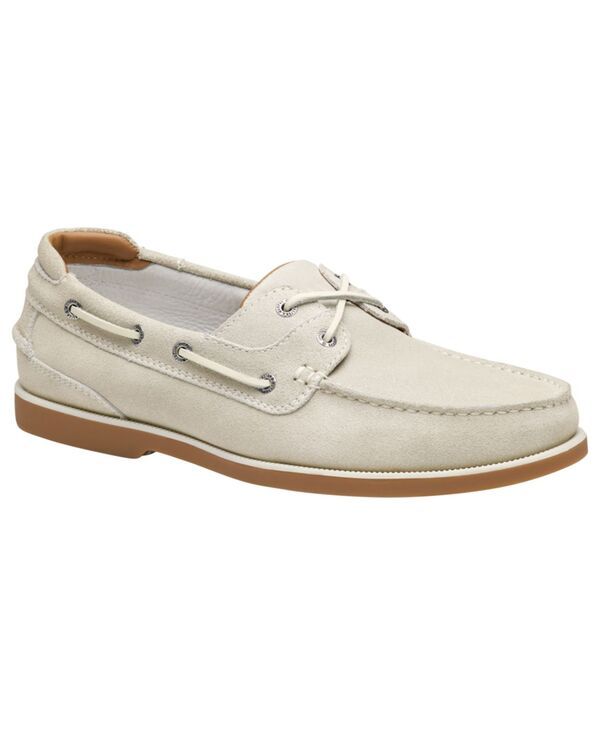ジョンストンアンドマーフィー メンズ シューズ スニーカー Johnston Murphy Mens Ventura TwoEye Round Toe Boat Shoes Off White オフホ