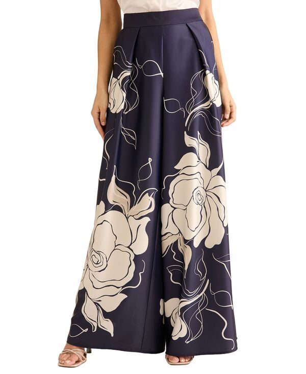 ミューズ レディース ボトムス カジュアルパンツ Muse Womens Front Pleat WideLeg Pants NavyChampagne ネイビー