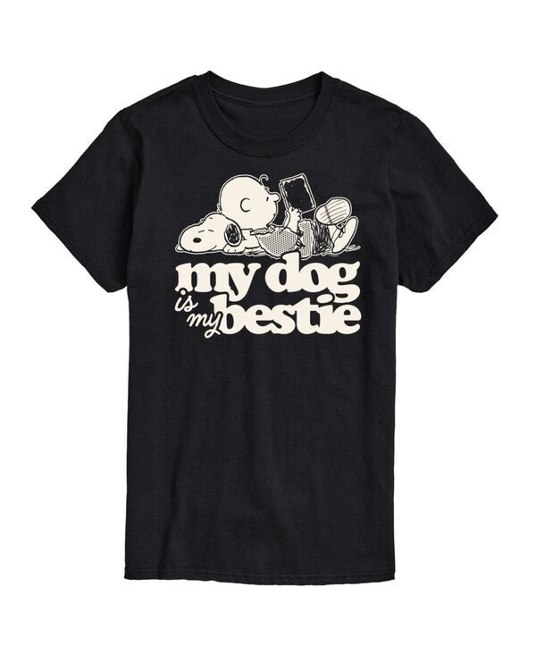 エアウェーブス メンズ トップス Tシャツ AIRWAVES Hybrid Apparel Peanuts Dog Menshort Sleeve Tee Black ブラック 6,190円