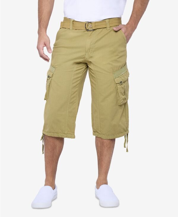 エックスレイ メンズ ボトムス ハーフパンツ・ショーツ トール ショートパンツ Big Tall XRAY Belted Below Knee Long Cargo Shorts Khaki カーキ