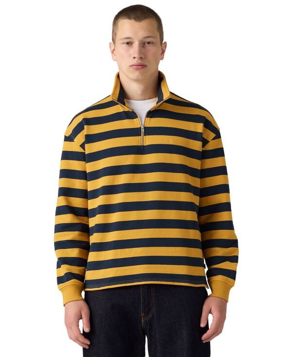 リーバイス メンズ アウター ニット・セーター Levis Mens Cameron QuarterZip Sweater Navy Blazer ネイビー