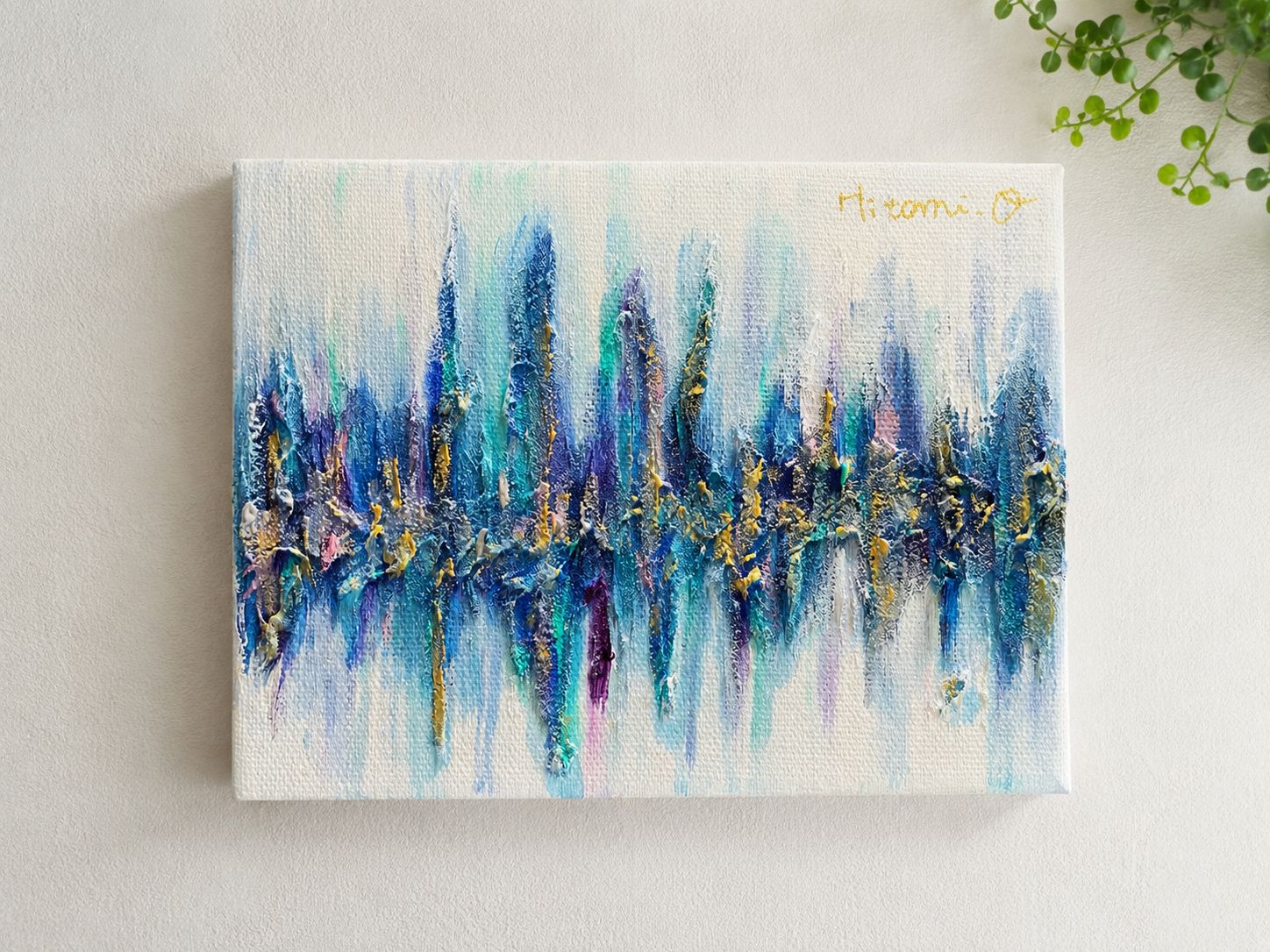 水彩 キャンバスアート ジークレー 版画 抽象 パステル抽象風景画