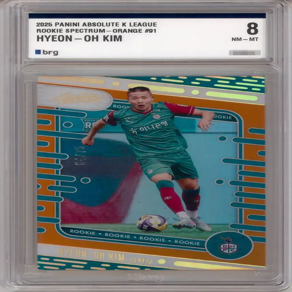 2025 Panini パニーニ アブソリュート Kリーグ キム・ヒョンオ ルーキー オレンジ (64/75) BRG8