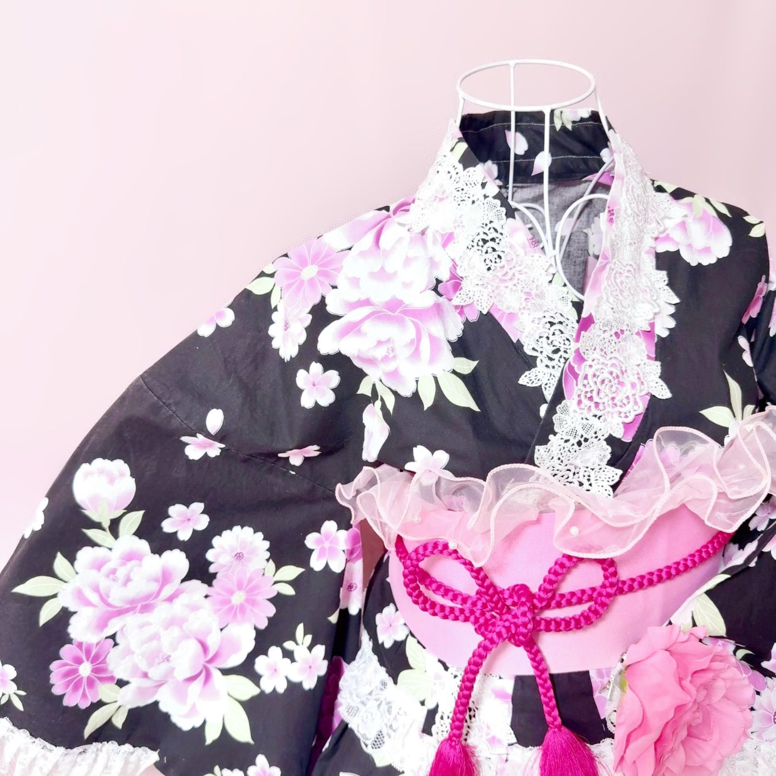 🎀姫浴衣🎀 セパレート浴衣ドレス 地雷系 量産型 姫ギャル 共布2WAY