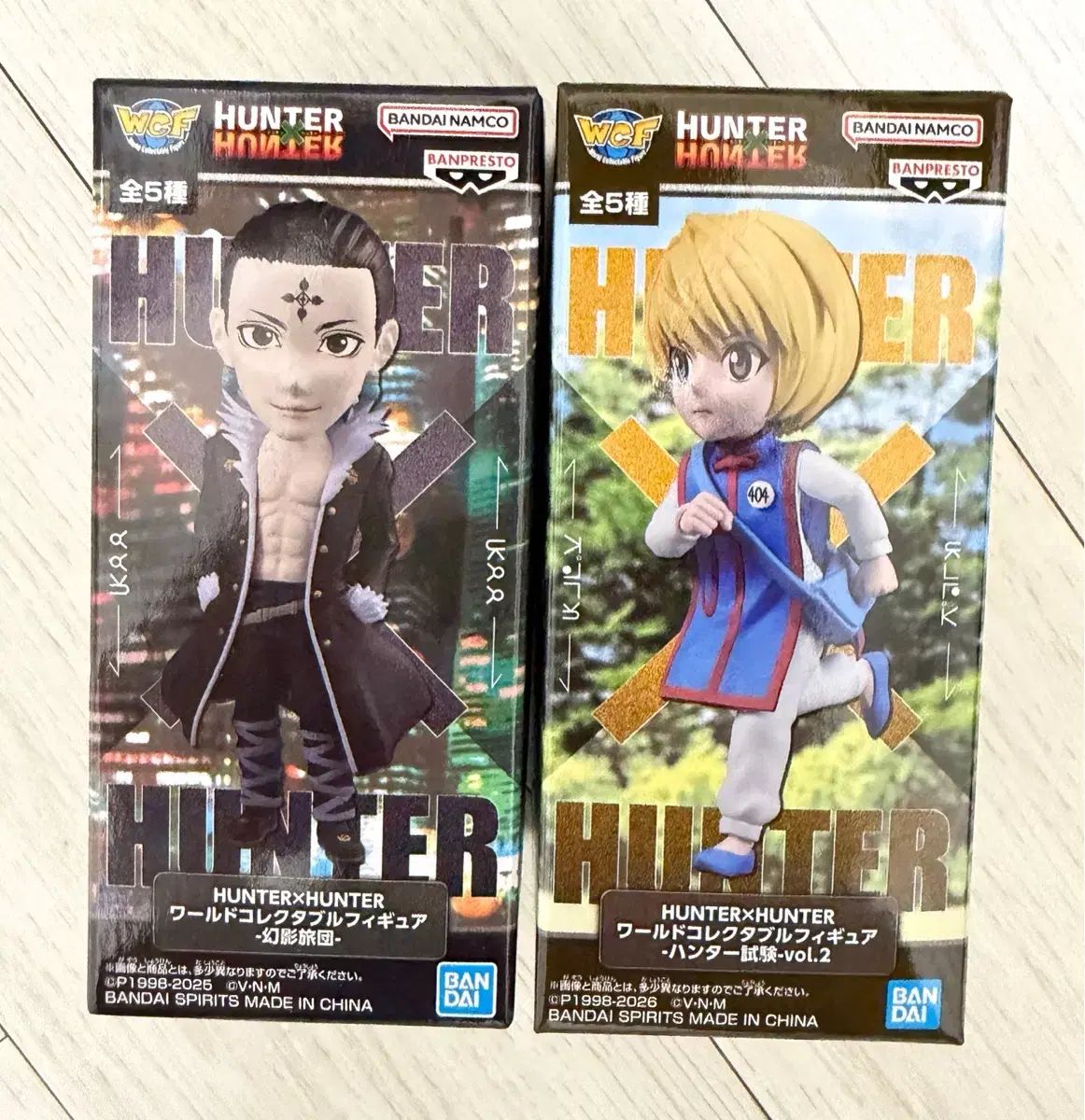 現物) HUNTER×HUNTER WORLD コレクターブル 2種 クロロ クラピカ フィギュア まとめ 出品