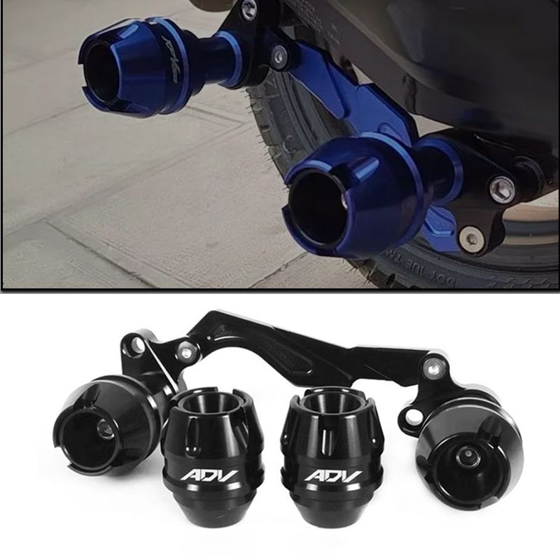 ホンダ ADV150 ADV350対応 フロントリアホイールアクスル 落下防止フォークスライダー CNCアルミ製