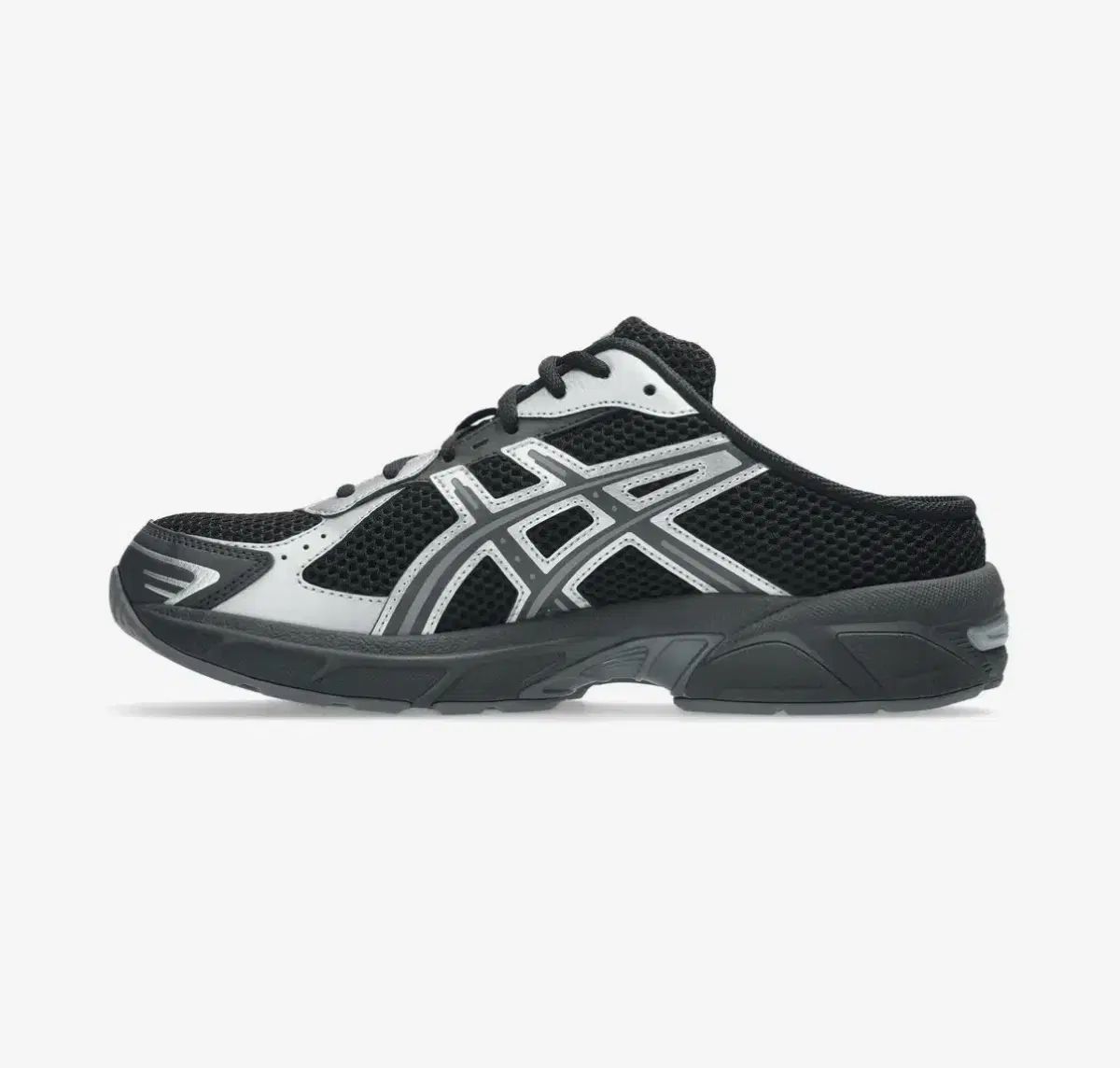 255 asics アシックス ゲル-1130 ミュール - ブラック:グラファイト グレー