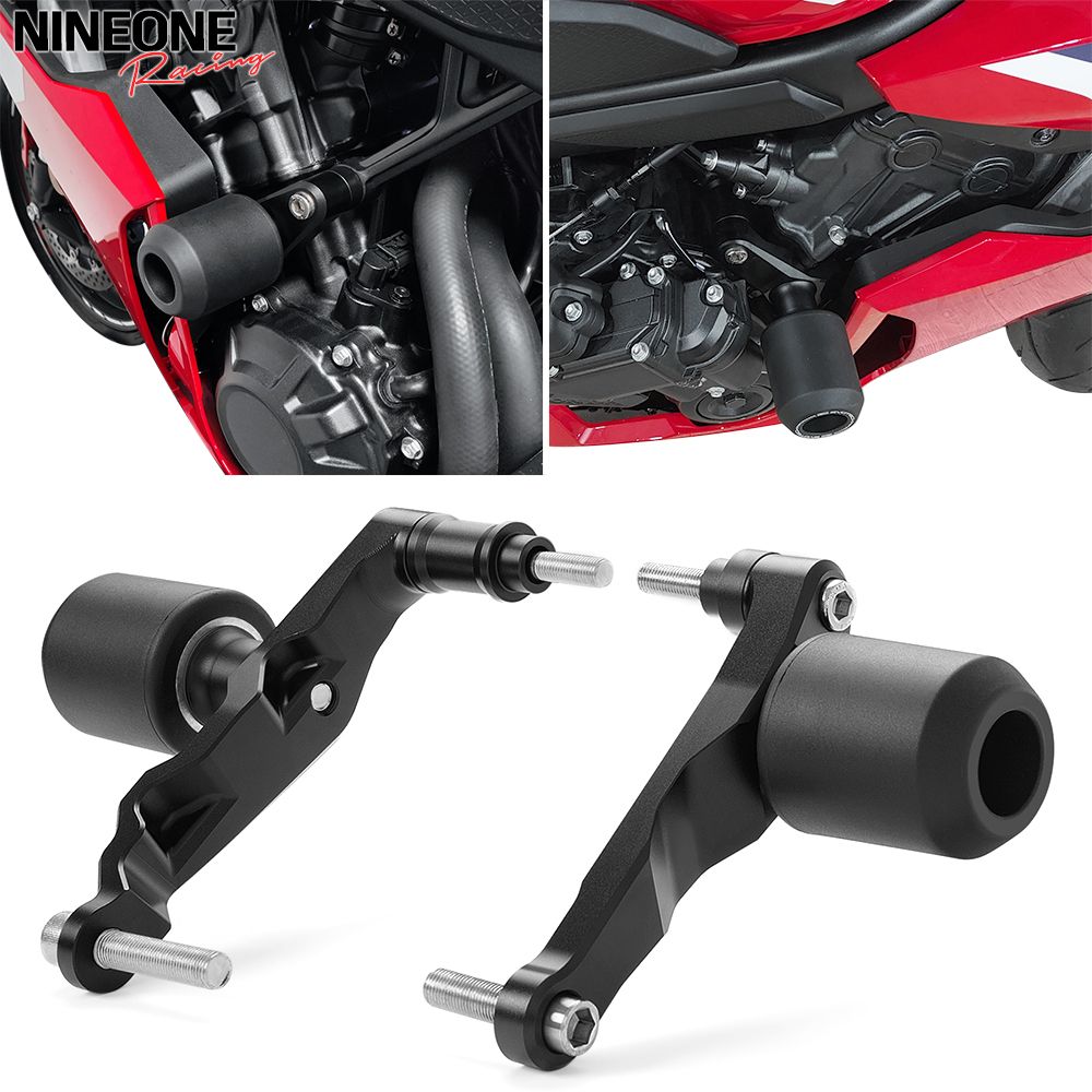 ホンダ CBR650R CB650R Eクラッチ 2024〜2025対応 フレームスライダー アルミ製 エンジンフェアリングガードバー ブラック