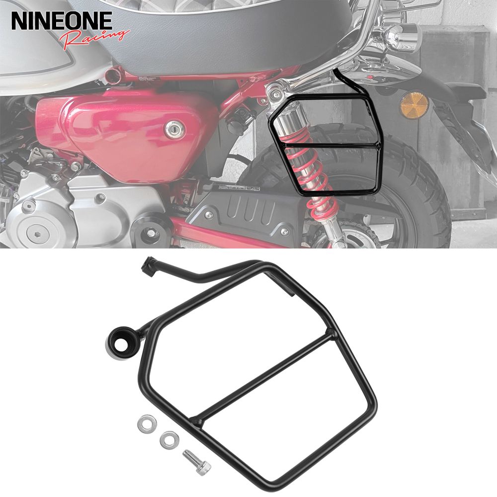 ホンダ モンキー125 Z125 JB02 JB03 JB05 2018〜2026対応 リアラゲッジラック サドルバッグサポートブラケット スチールブラック