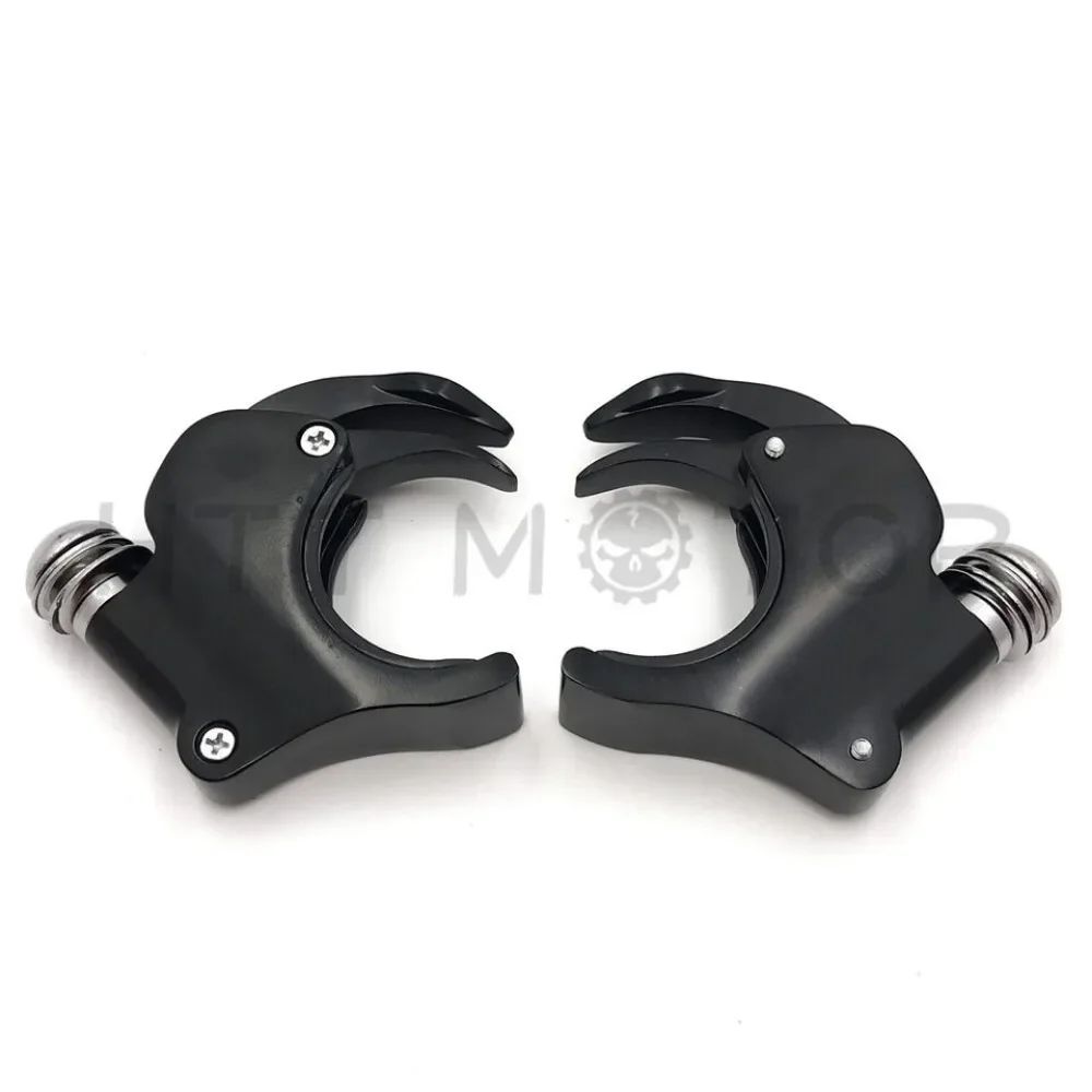HTTMT ハーレーダビッドソン対応 ウインドシールドクランプ 39mm／49mm 2006年以降ダイナ＆スポーツスター 2002〜2010VRSCA対応 アルミ製