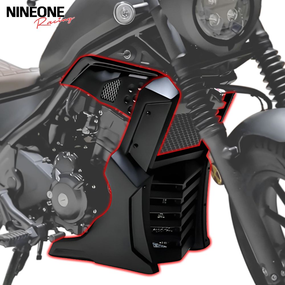 NINEONE RACING ホンダ レブル CMX300 2017〜2026 CMX250 2017〜2022対応 アンダーカウル サイドベリーパン ロワーフェアリング エンジンカバー ABS製