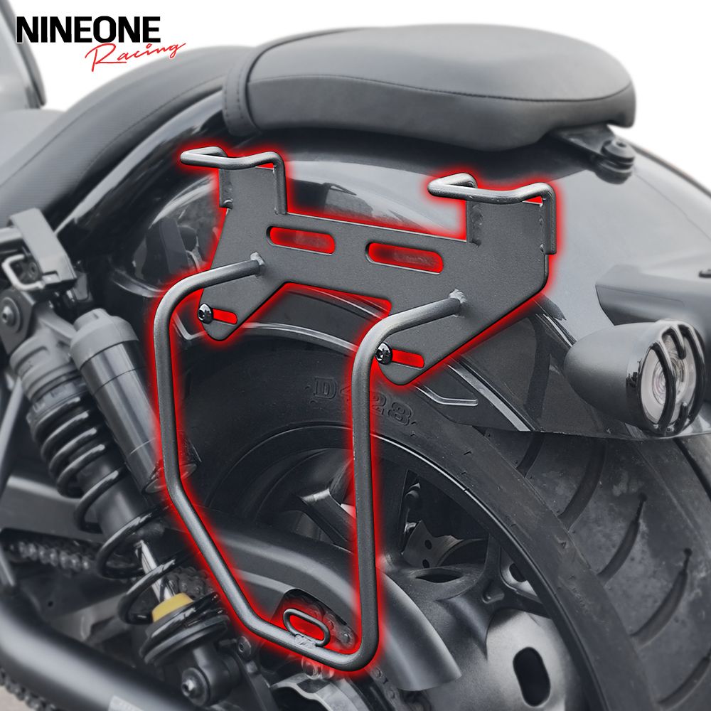 ホンダ Rebel CMX1100 2021〜2025対応 サドルバッグサポートガードバー マウントブラケット トランクバッグホルダー ブラック