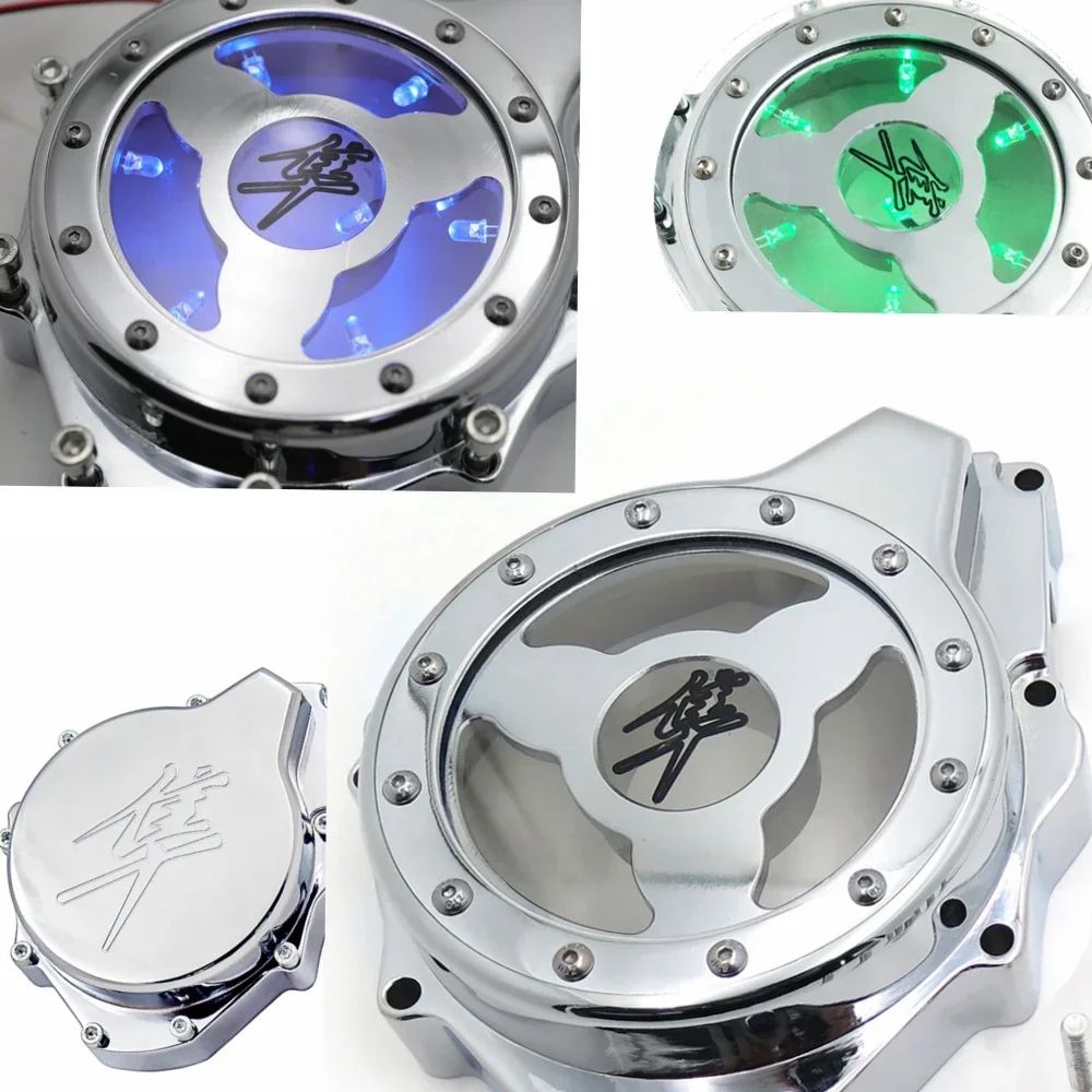 HTTMT スズキ GSX1300R 隼 1999〜2022対応 シースルーエンジンステーターカバー クロームメッキ 22,457円