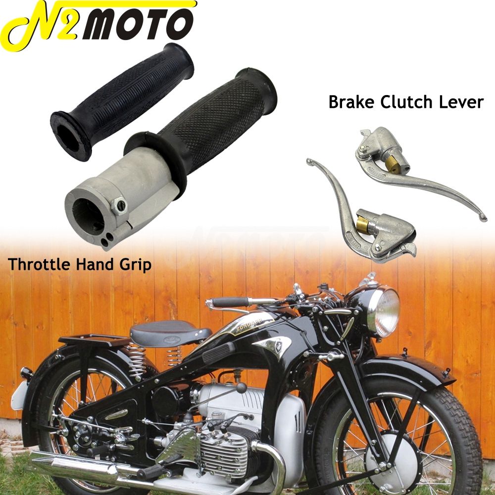 papanda Zündapp DB S K750 KS750 R71対応 ブレーキクラッチレバー ハンドルバーグリップ