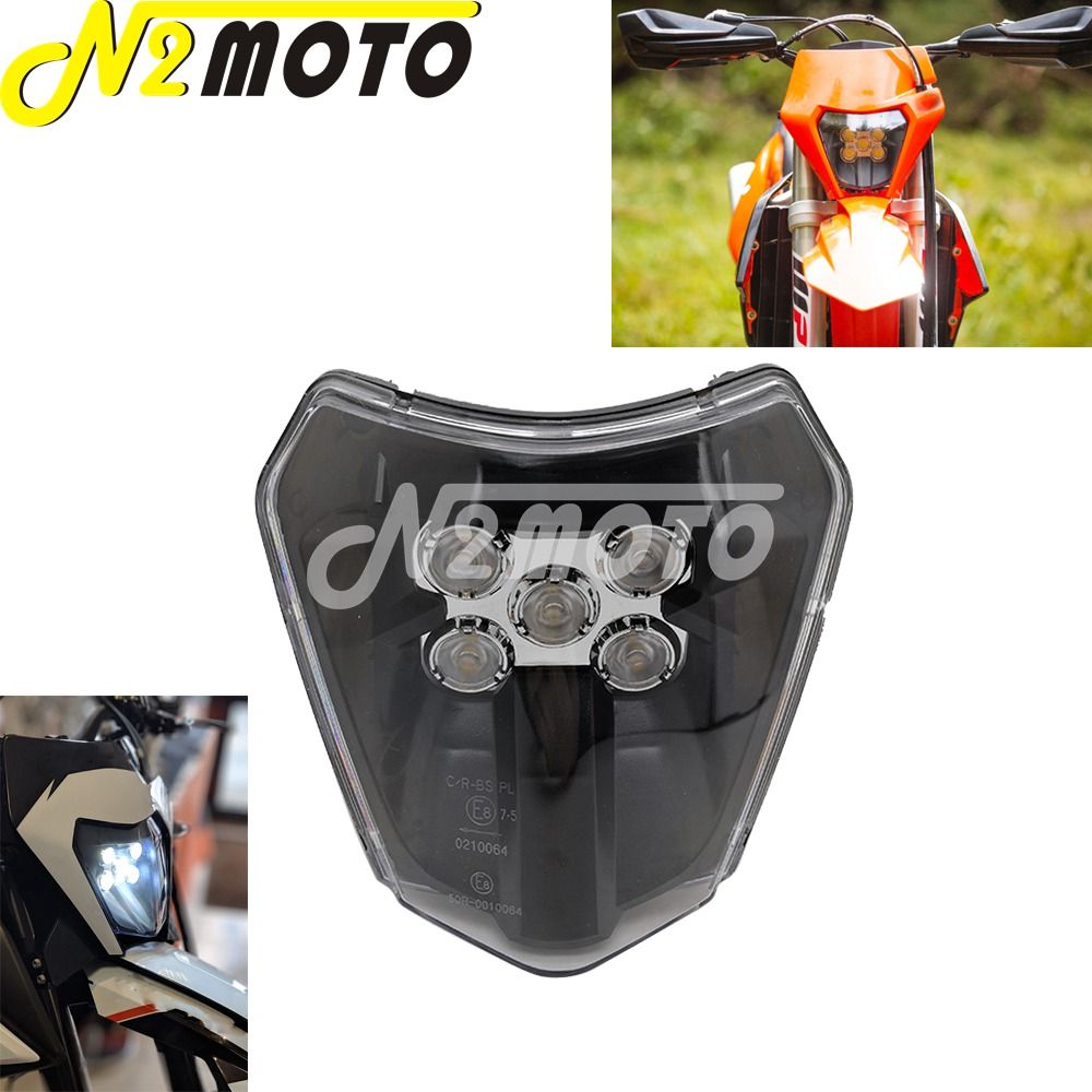 papanda KTM EXC XCF XCW TC 125 250 300 350 450 530 SMR対応 デュアルスポーツ エンデューロ LEDヘッドライト 6000K 12V