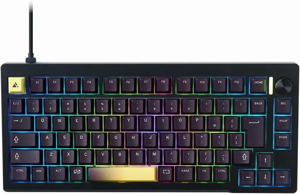 【新品】Windows10 有線 75% テンキーレス ゲーミングキーボード (85キー/日本語配列/ブラック) [UP-MKGA75MTL-RT-J/B]