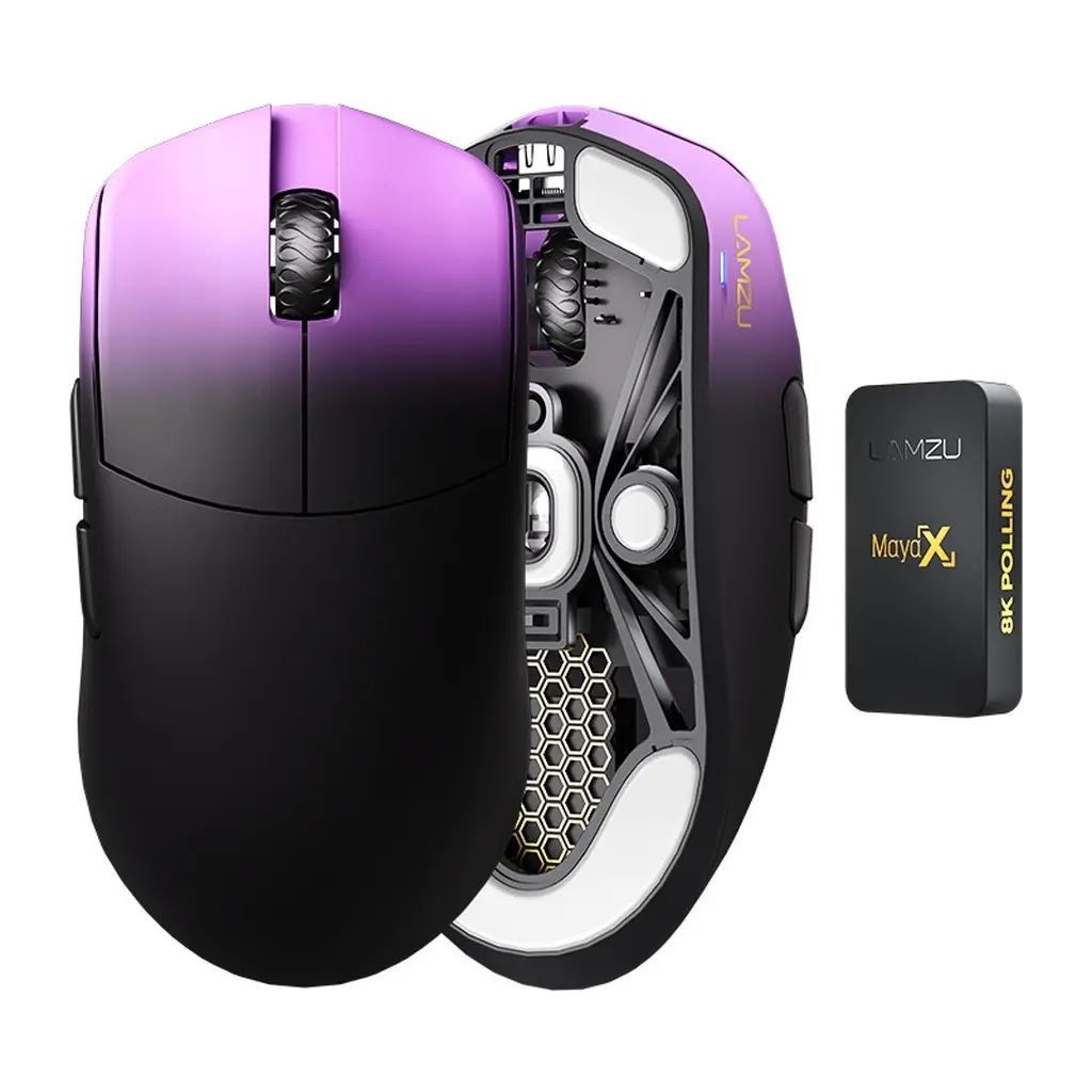 【新品】PCハード 有線/ワイヤレス ゲーミングマウス Maya X (6ボタン/光学式/パープルシャドウ) [HL005010034] 14,355円