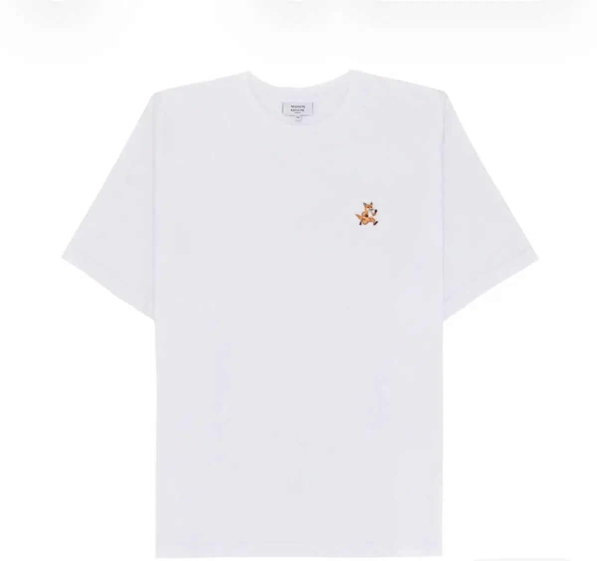 メゾンキツネ 半袖Tシャツ 白 キツネ M