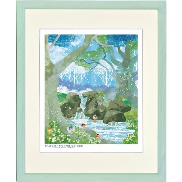 ジークレー版画 額装絵画 タツノコプロ はりたつお 昆虫物語 みなしごハッチ 「季節をつなぐ」 四ッ切 8,008円