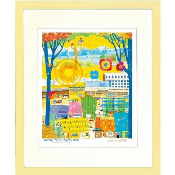 ジークレー版画 額装絵画 はりたつお作 「オルチャ渓谷・収穫の季節 ジークレー版画 額装絵画 はりたつお作 「オルチャ渓谷・収穫の季節