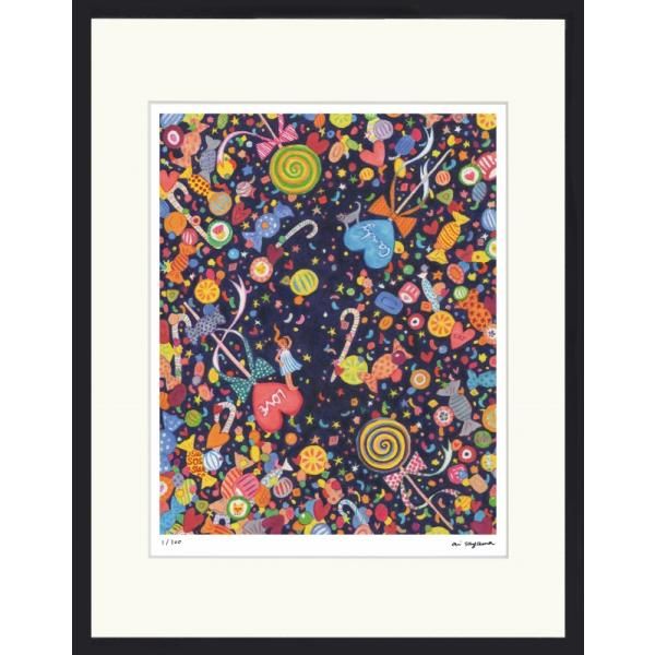 ジークレー版画 額装絵画 ai sayama 「キャンディーシャワー」 太子 6,326円