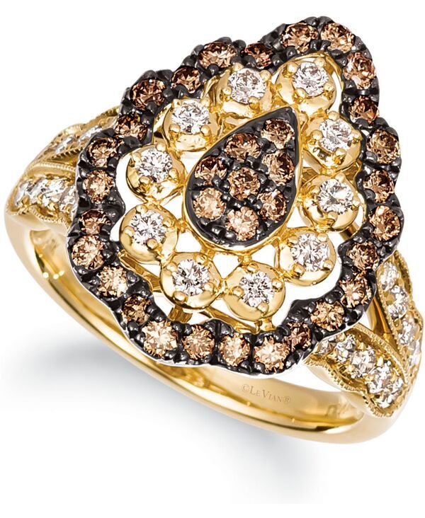 ル ヴァン レディース アクセサリー リング Le Vian Chocolate Diamond 12 ctw Nude Diamond 12 ctw Ring in 14k Yellow Gold