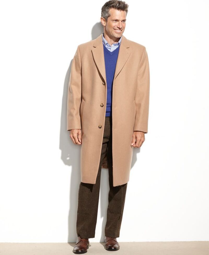 ロンドンフォグ メンズ アウター ジャケット・ブルゾン トール ウール コート London Fog Big and Tall Signature WoolBlend Overcoat Camel キ