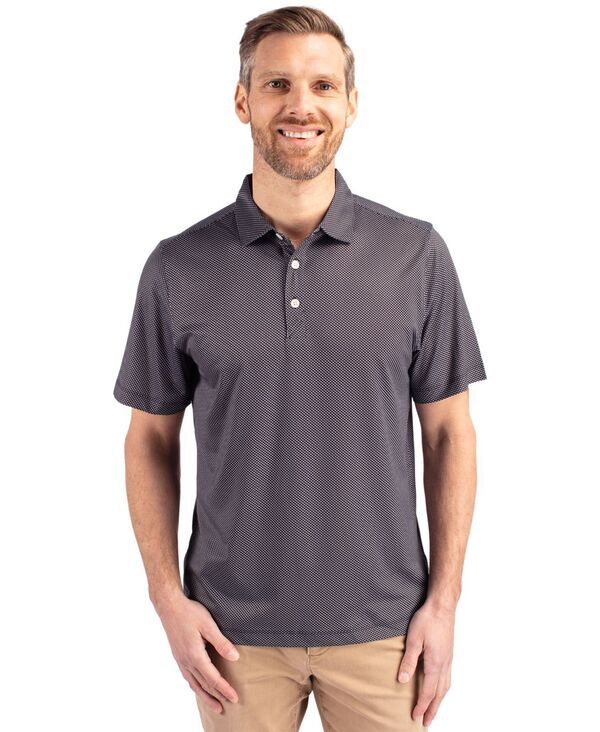 カッターアンドバック メンズ トップス ポロシャツ プリントール Cutter Buck Big Tall Pikeco Symmetry Print Stretch Recycled Polo Wh 20,705円