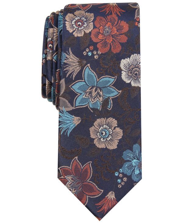バースリー メンズ アクセサリー ネクタイ フラワー柄 フラワー Bar III Mens Ryewood Floral Tie Brown ブラウン