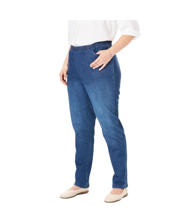ウーマン ウィズイン レディース ボトムス デニムパンツ ストレート デニム Woman Within Womens Within Straight Leg Fineline Denim Jean S