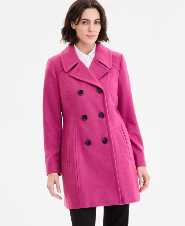 アンクライン レディース アウター ジャケット・ブルゾン コート Anne Klein Womens DoubleBreasted Peacoat PXXSXXL Mulberry 26,520円