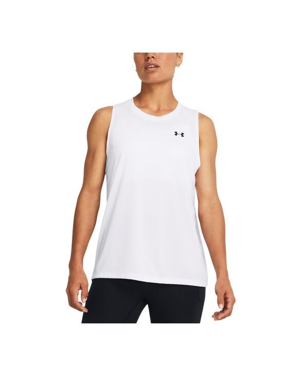 アンダーアーマー レディース トップス タンクトップ クルーネック Under Armour Womens UA Tech Crewneck Tank Top White Black ホワイト 7,004円