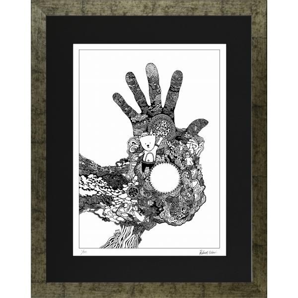 ジークレー版画 額装絵画 ROBERT EDWIN 「HAND」 大衣