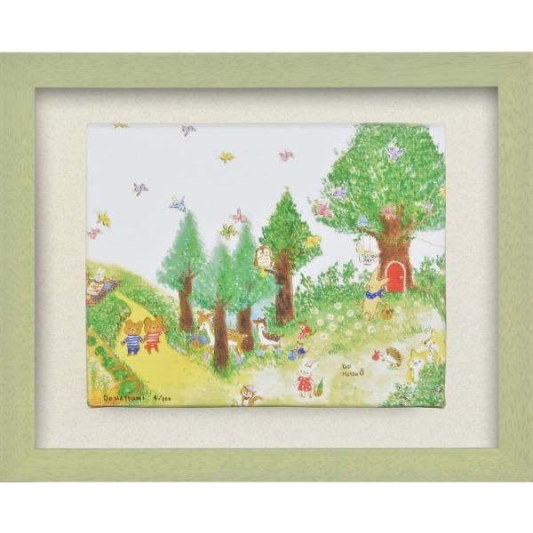 日本の名画 絵画 ジークレー版画 額装絵画 どうなつみ 「メアリの森」 インチ (キャンバスジグレー) 5,964円
