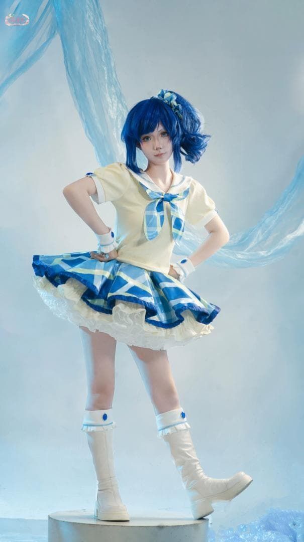 アイカツ！ 霧矢あおい コスプレ 衣装 ウィッグ 靴子