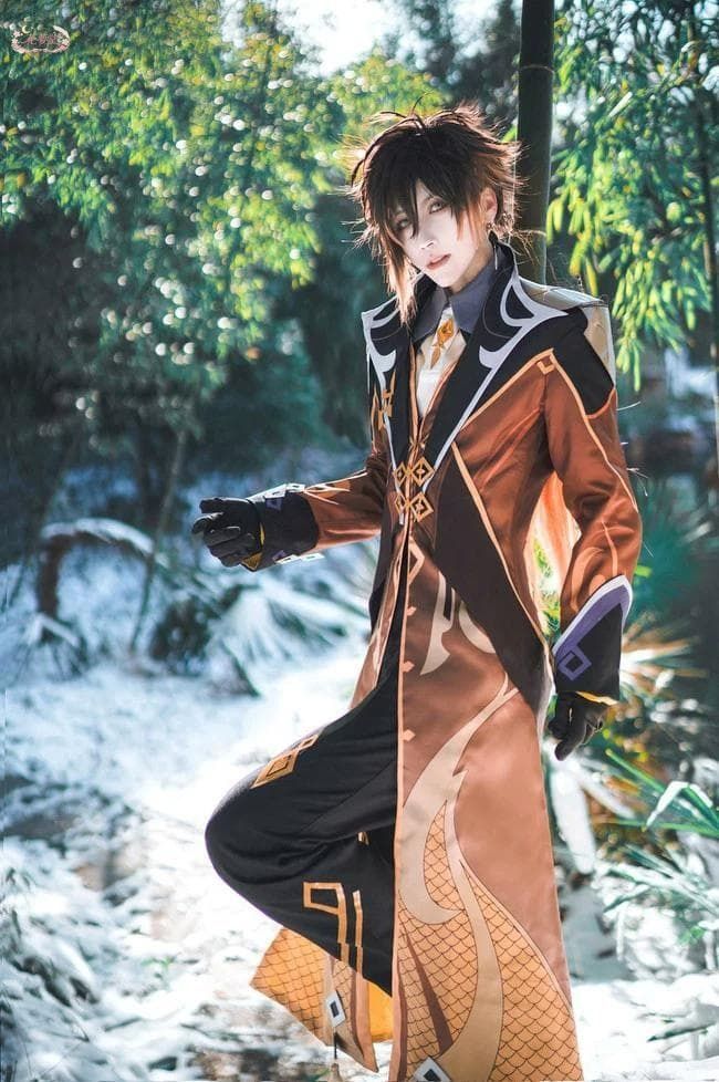 原神 げんしん genshin 鍾離 コスプレ衣装 ウィッグ 靴子