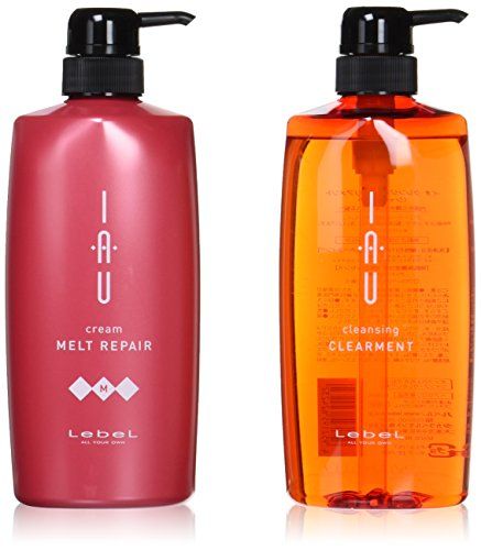 ルベル IAU イオ クレンジング クリアメント(シャンプー)600ml&イオ クリーム メルトリペア トリートメント600mlpms 6,023円