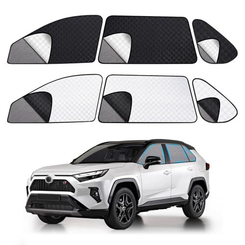 ZATOOTO トヨタ RAV4 50系 サンシェード メッシュカーテン マグネット式 2層タイプ 遮光 虫除け 目隠し 日除け サイド 車中泊 換気 2Way 車用 RAV4 MXAA5 AXAH5 車種専用設計 折り畳み式 アクセサリー 3b902fad 7,481円