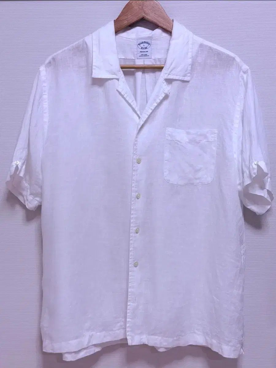 Brooks Brothers リネン 半袖 シャツ